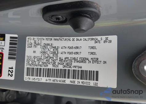 2021 Toyota Tacoma Trd Sport from USA, damaged, VIN 3TMBZ5DN6MM027689